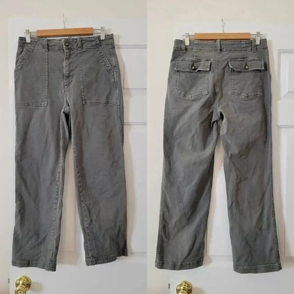 Faherty Slim-Straight Cropped Utility Pants $208 29 - Picture 4 of 12